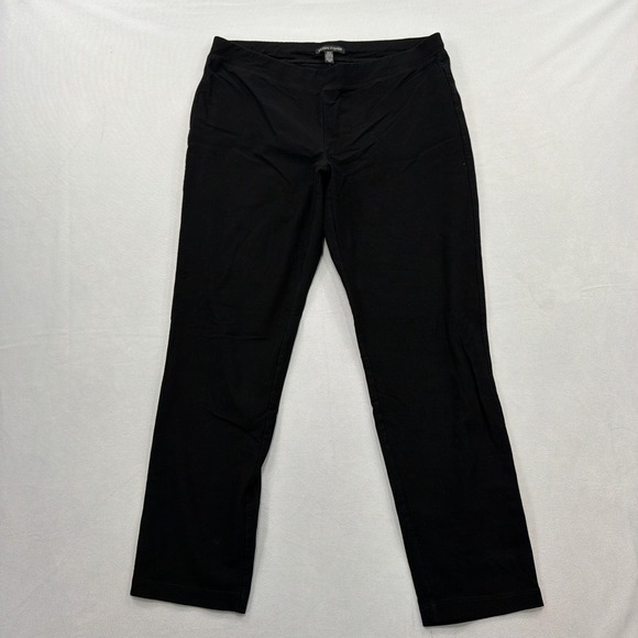 Eileen Fisher Pants - Eileen Fisher Pants Stretch Crepe Slim Ankle Pull On Black Womens Size SP‎